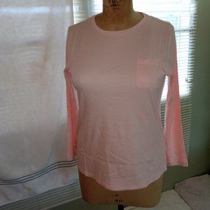 Isaac Mizrahi Long Sleeve Top - Rosewater/Medium